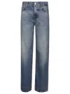 Haikure Korea Blue Washed Jeans In Blue