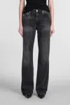 Haikure Flora High-waisted Relaxed Fit Flora Jeans In Black