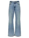 Haikure Korea Blue Washed Jeans In Light Blue
