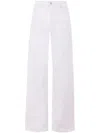 Haikure Wide Leg Trousers Five Pockets In White