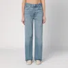 Haikure Wide Leg Denim Trousers In Blue