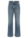 Haikure Korea Nordic Straight Leg Jeans Trousers In Blue