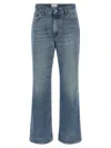 Haikure Korea Nordic Straight Leg Jeans Trousers In Blue