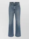 Haikure Korea Nordic Straight Leg Jeans Trousers In Blue