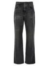 Haikure 'korea' Grey Jeans With Faded Effect And Logo Patch On The Back