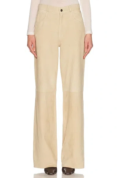 Haikure Korea Suede Pant In Neutral