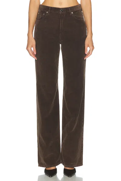 Haikure Korea Velvet Pier Pant In Brown