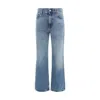 Haikure Korea Blue Washed Jeans In Blue