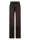 Haikure Brown Vintage Effect Korea Jeans In Brown