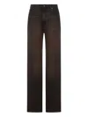 Haikure Korean Faded Jeans In Brown