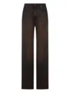 Haikure Korean Faded Jeans In Brown