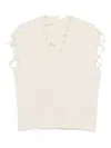 Haikure Distressed-finish Top In Multi