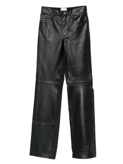 HAIKURE HAIKURE LEATHER-PANELLED TROUSERS