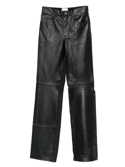 HAIKURE LEATHER-PANELLED TROUSERS