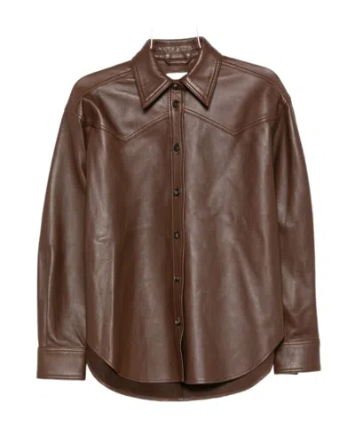 HAIKURE LEATHER SHIRT JACKET