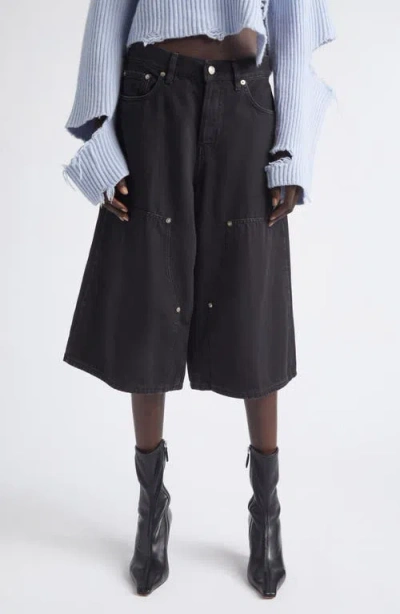 Haikure Legacy Denim Bermuda Shorts In Black