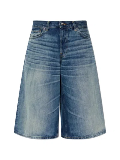 Haikure Legacy Whiskered-effect Shorts In Blue