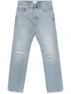 Haikure Distressed Faded Ripped Jeans Pockets In Light Blue