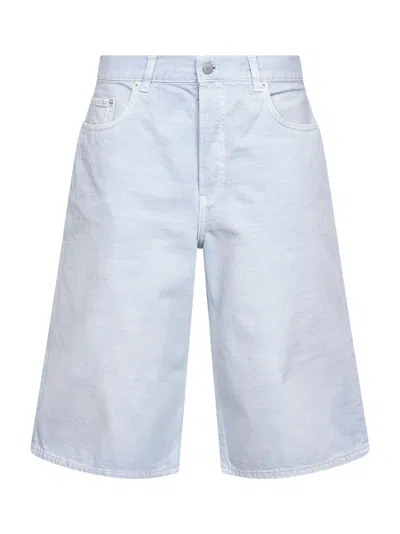 Haikure Light Blue Cotton Denim New Becky Bermuda Shorts
