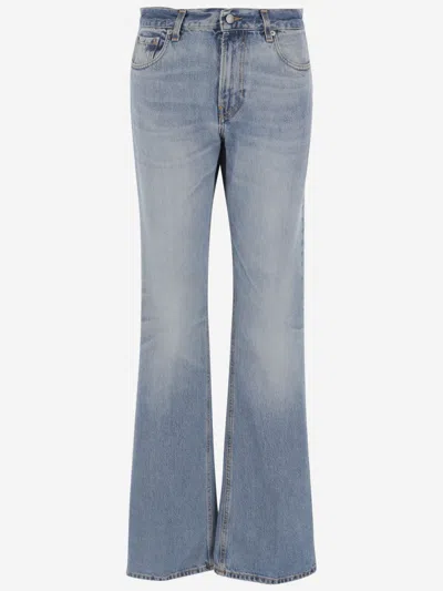 Haikure Light Blue Cotton Jeans