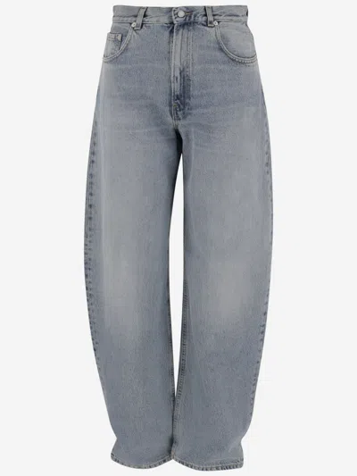 Haikure Light Blue Cotton Jeans