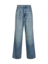 Haikure Candy Pleated Boyfriend Jeans In Blue