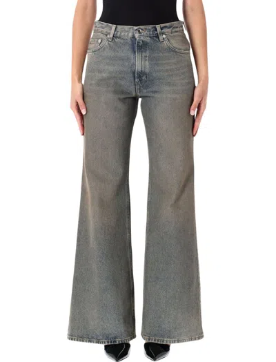 Haikure Light Blue Flared High Rise Jeans