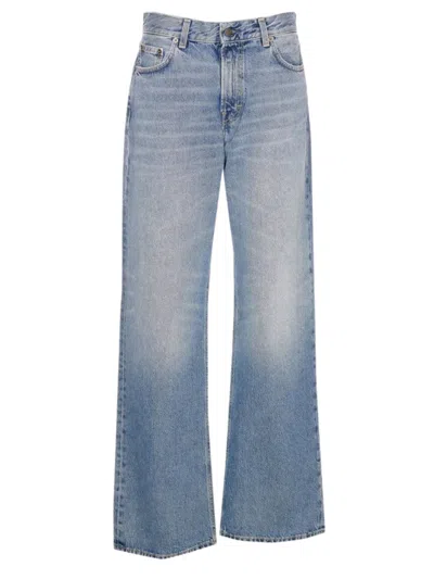 Haikure Light Blue Flared High Rise Jeans