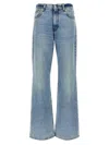 Haikure Korea Blue Washed Jeans In Light Blue