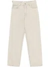 Haikure Logan Jeans With Back Pockets And Waist Tabs In White