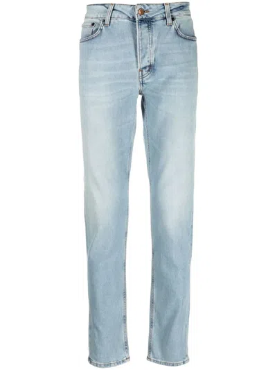 Haikure Light-wash Slim-fit Jeans In Blue