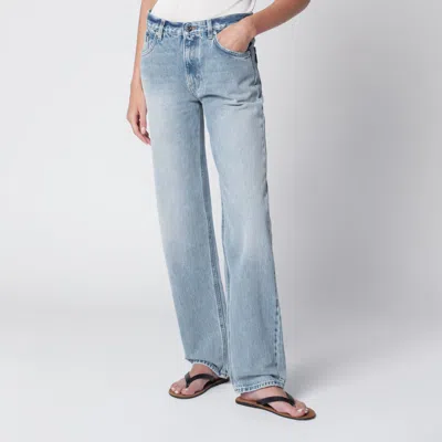 Haikure Lisa Straightleg Jeans In Cotton Denim, Light Blue
