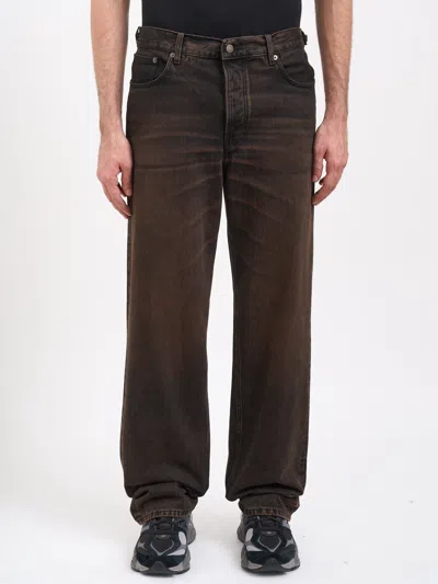 Haikure Logan Brown Black Denim Pants