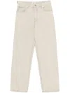 Haikure Logan Jeans With Back Pockets And Waist Tabs In White
