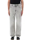 Haikure Light Grey Straight Leg Faded Jeans