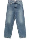 Haikure Logan Jeans With Adjustable Side Straps In Blue