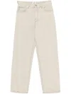 Haikure Logan Jeans With Back Pockets And Waist Tabs In White