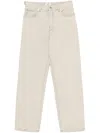 Haikure Logan Jeans With Back Pockets And Waist Tabs In White