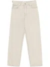 Haikure Logan Jeans With Back Pockets And Waist Tabs In White