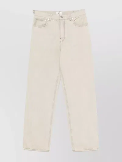 Haikure Logan Jeans With Back Pockets And Waist Tabs In White