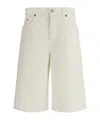Haikure Becky Cotton And Linen-blend Twill Shorts In White
