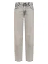Haikure 5-pocket Trousers With Belt Loops And Contrast Stitching In Gray