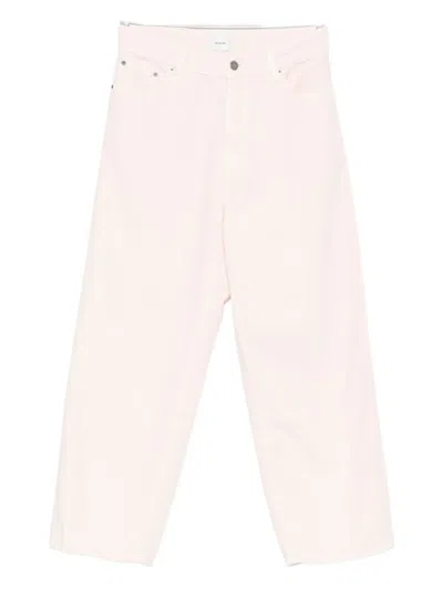 Haikure Logo-patch Jeans In Pink