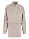 Haikure Logo-patch Mini Dress In Pink