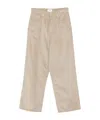 Haikure Wide Leg Corduroy Five Pocket Trousers In Brown