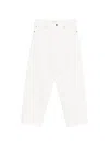 Haikure Bethany Twill Wide-leg Jeans 45 In White