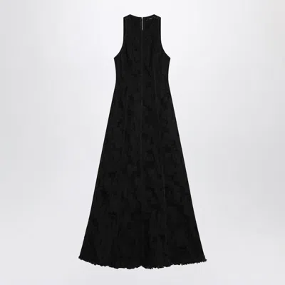 HAIKURE HAIKURE LONG DARK GREY DRESS WITH RIPS