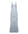 Haikure Dolly Denim Maxi Dress In Lightblue