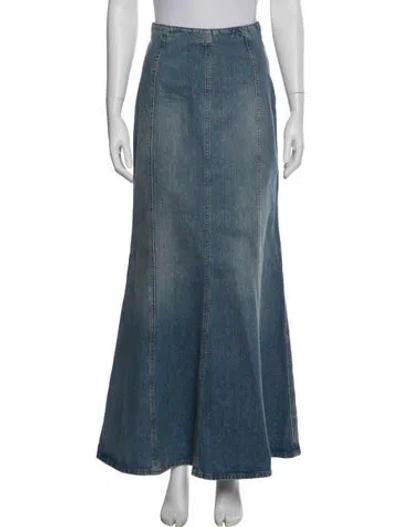 Pre-owned Haikure Long Skirt In Blue