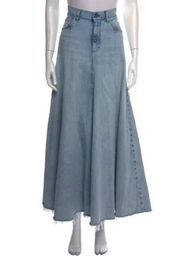 Pre-owned Haikure Long Skirt In Blue